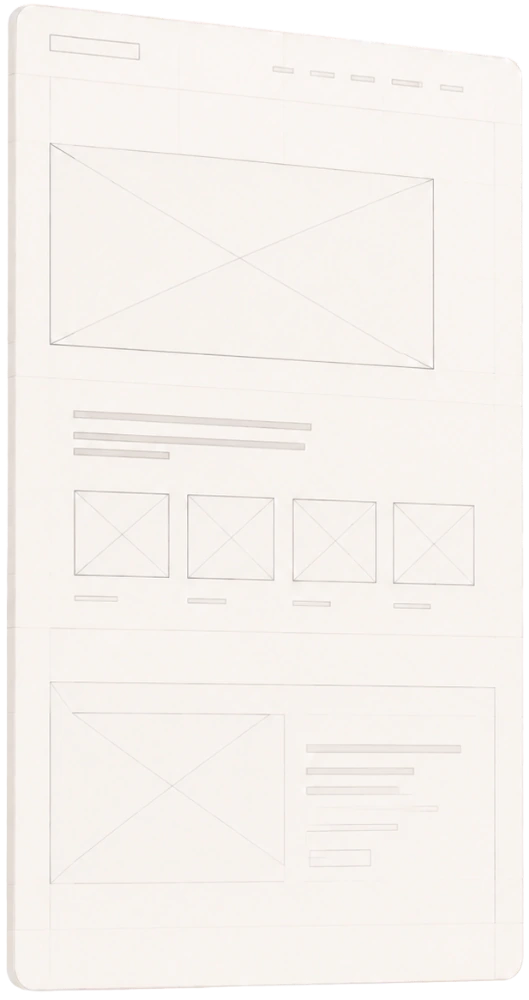 Wireframe struktura poslovnog sajta